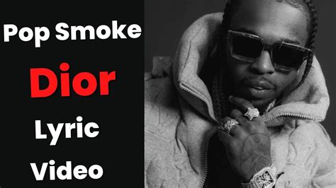 dior pop smoke collection|Pop Smoke Dior lyrics meaning.